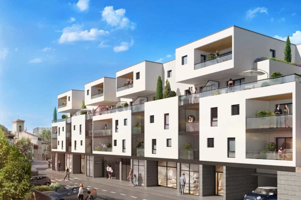 visuel 3d d'un programme immobilier neuf sagec méditerrannée à marseille 