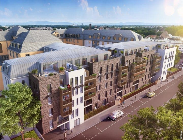 Vue du programme immobilier Saint Odile par Scharf Immobilier