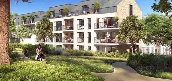 Les Jardins d'Augustin Nantes - Vue Extérieure Côté Parc