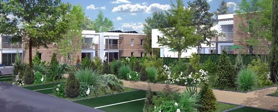 Anthélios appartement neuf Le Haillan proche Bordeaux nature végétation