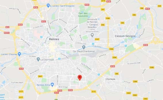 plan  Rennes
