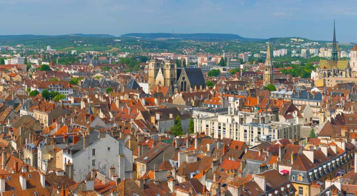 Vue aérienne de Dijon